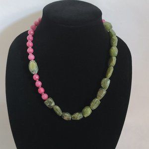 Gemstone Handmade Necklace-Short necklace-Jade necklace